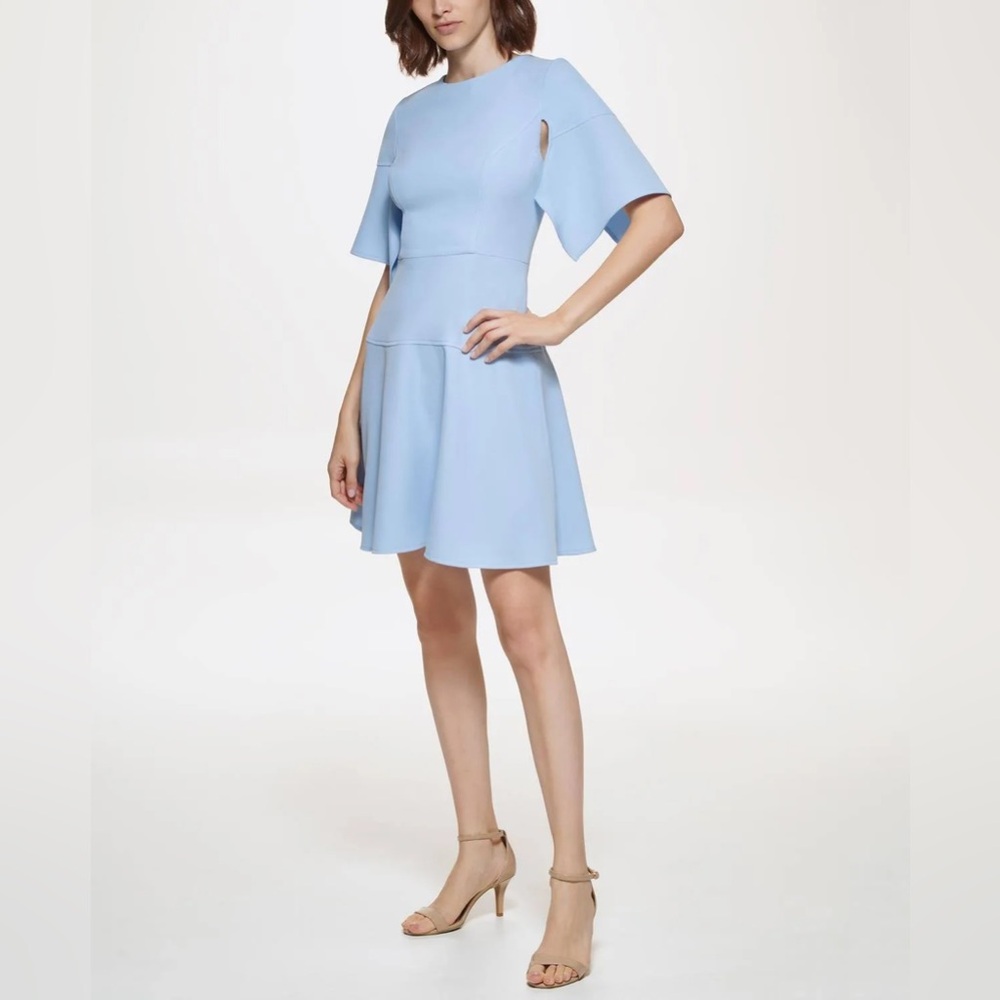Vince Camuto NWT Crepe Split Flutter Sleeve Dress